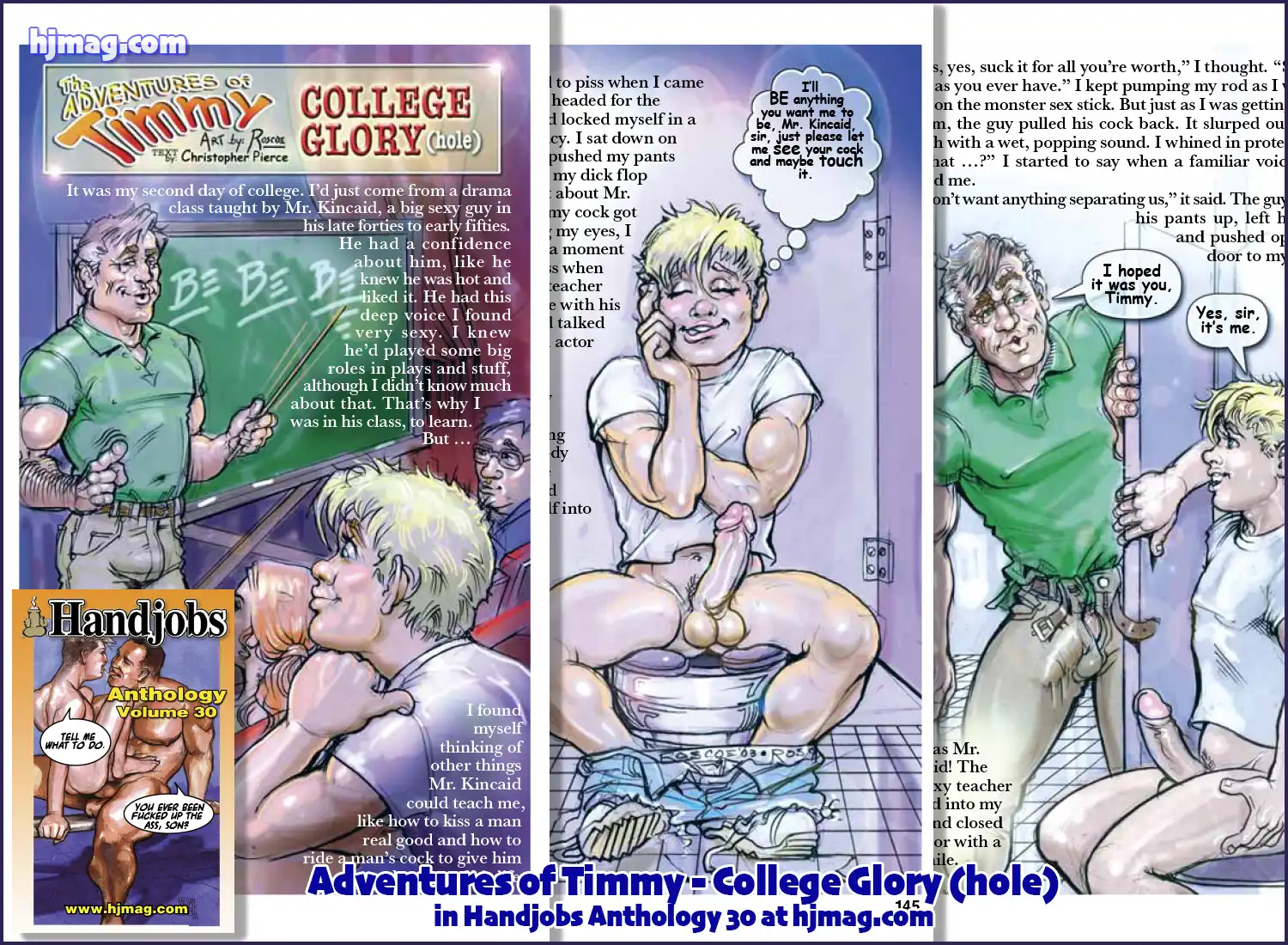Adventures of Timmy-College Glory (hole) in Handjobs Anthology 30