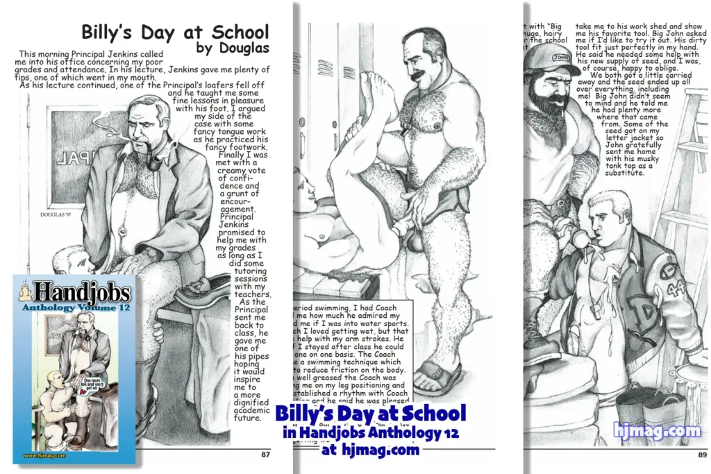 Billy’s Day at School in Handjobs Anthology 12